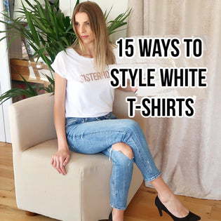  15 Ways to Style White T-shirts