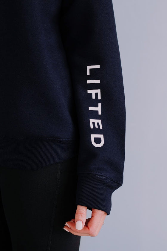 LIFTED crew neck sweater navy