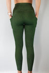 Green dapple leggings
